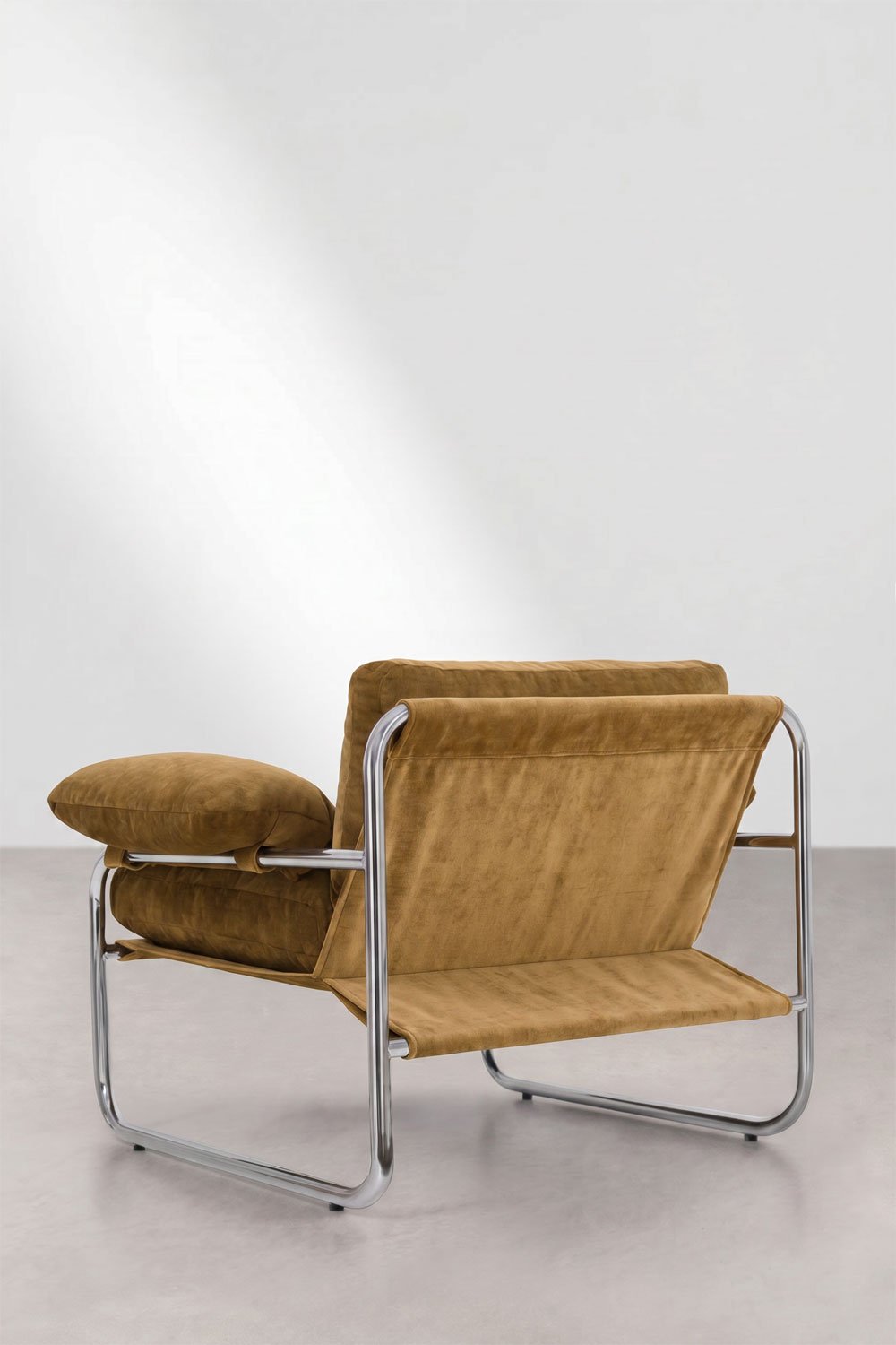 Sessel aus Chenille und Eisen Evani, Galeriebild 6