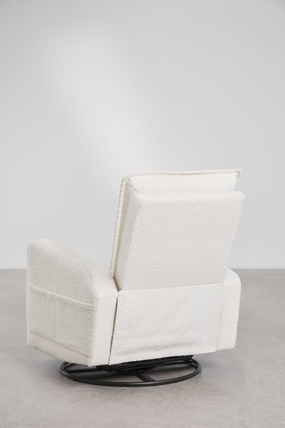 Drehbarer und verstellbarer Sessel aus Bouclé-Stoff Nolon, Galeriebild 8