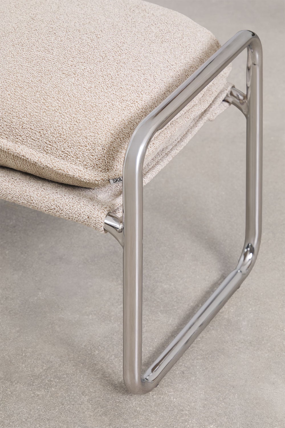 Sitzbank mit Bouclé-Bezug in Naturfarben 110 cm Matilda, Galeriebild 5