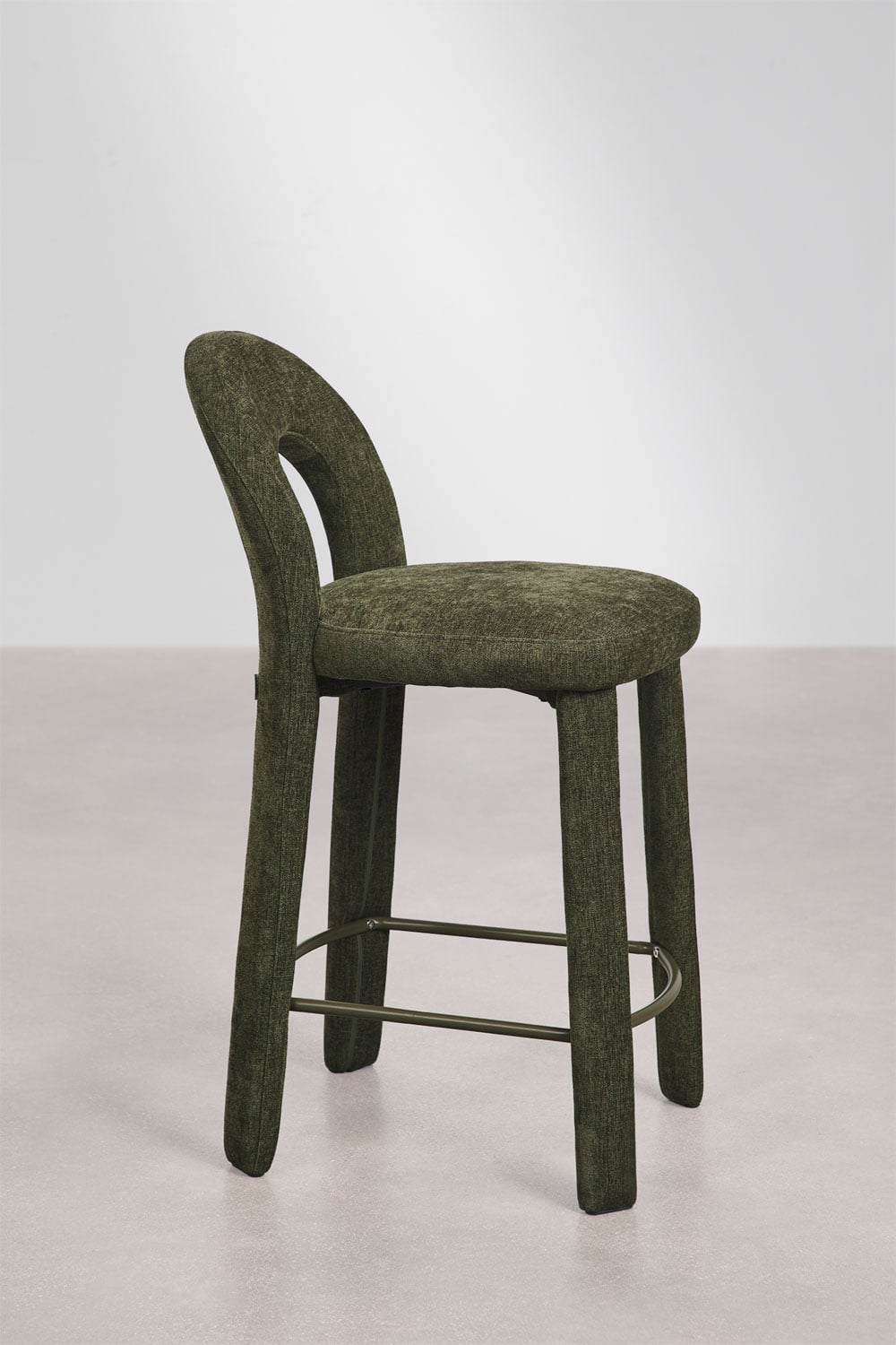 Hoher gepolsterter Hocker aus Eisen Gianis, Galeriebild 3