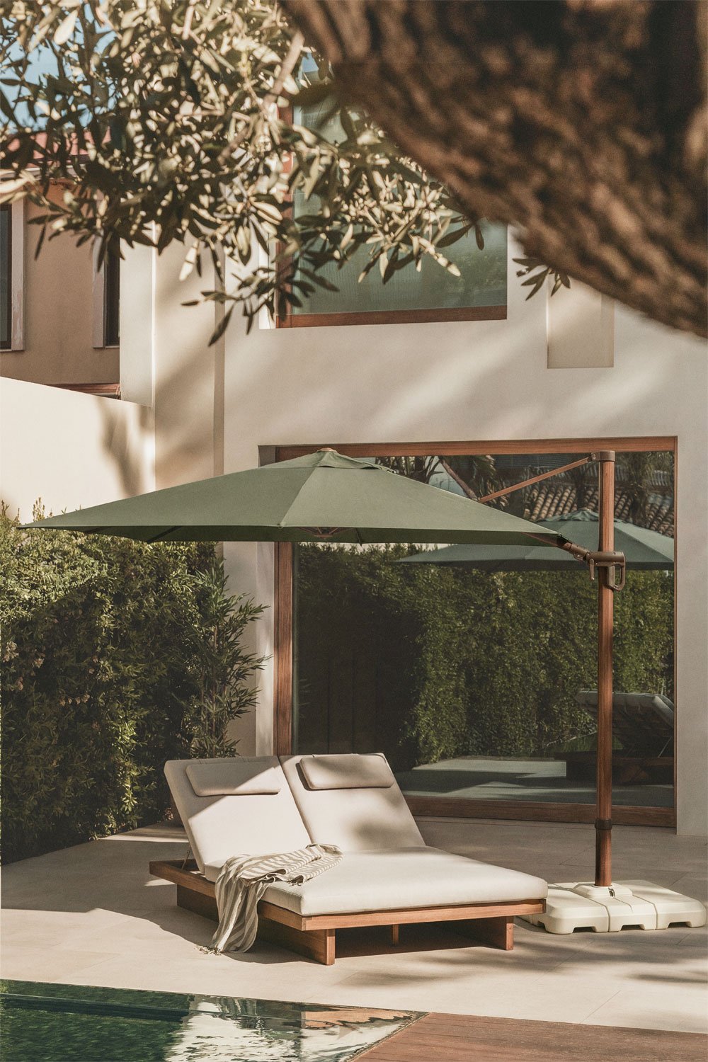 Sonnenschirm 290 cm aus Stoff und Aluminium Cannes, Galeriebild 1