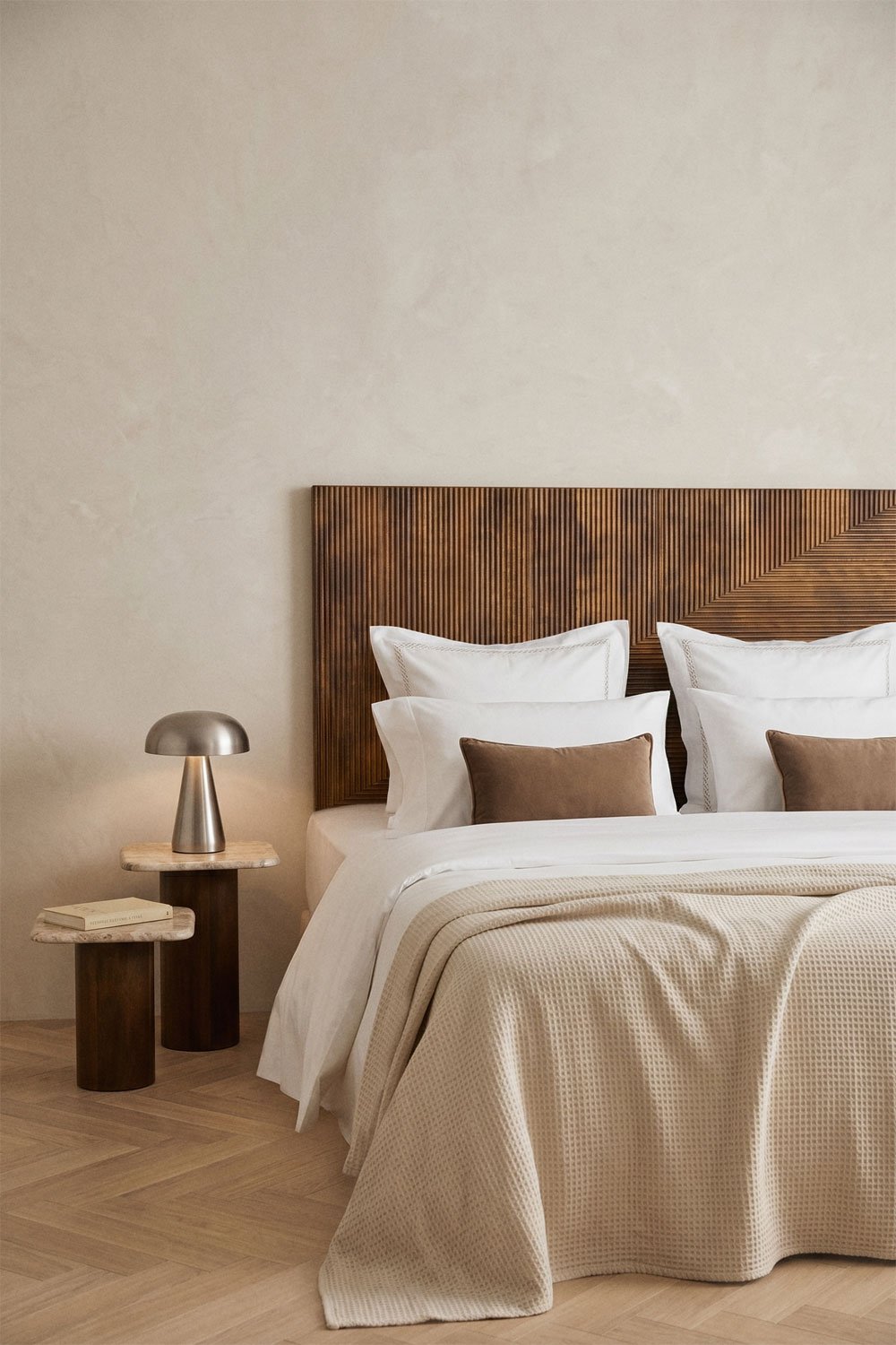 Bettkopfteil für 150cm aus Mangoholz Baty, Galeriebild 1