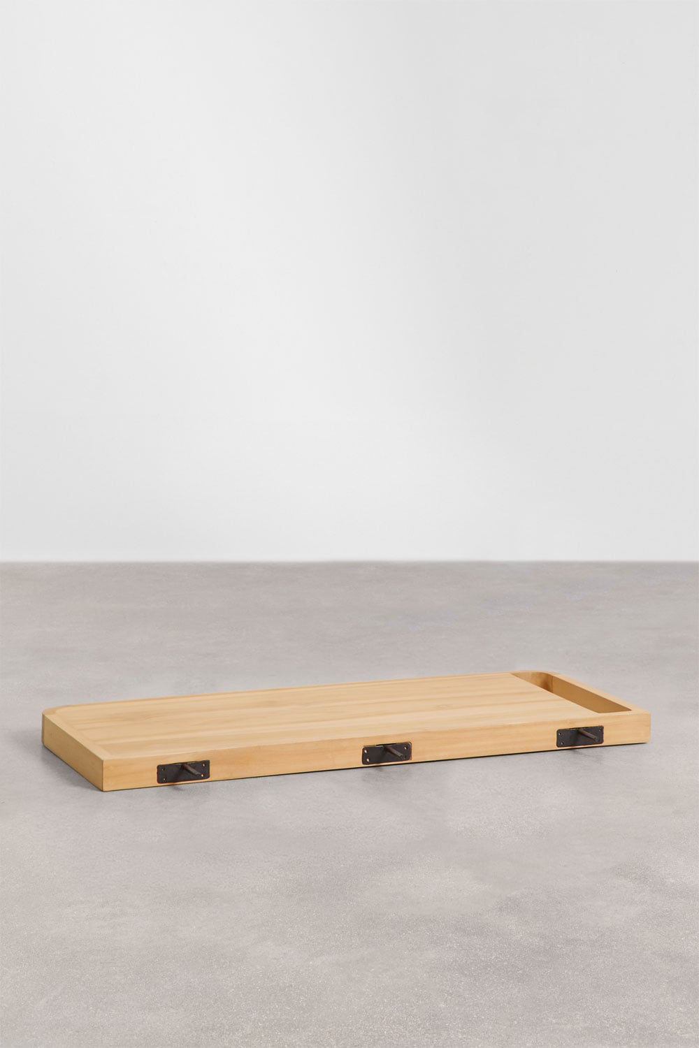 Hängendes Badezimmermöbel-Set 110x45 cm aus Teakholz Neill, Galeriebild 7