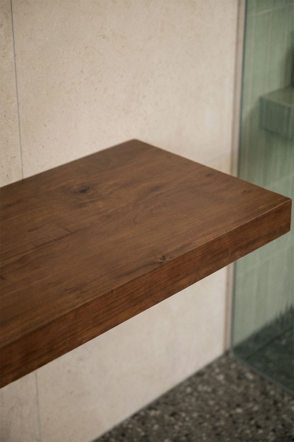 Schwebendes Badezimmermöbel-Set aus Teakholz Venetian, Galeriebild 2