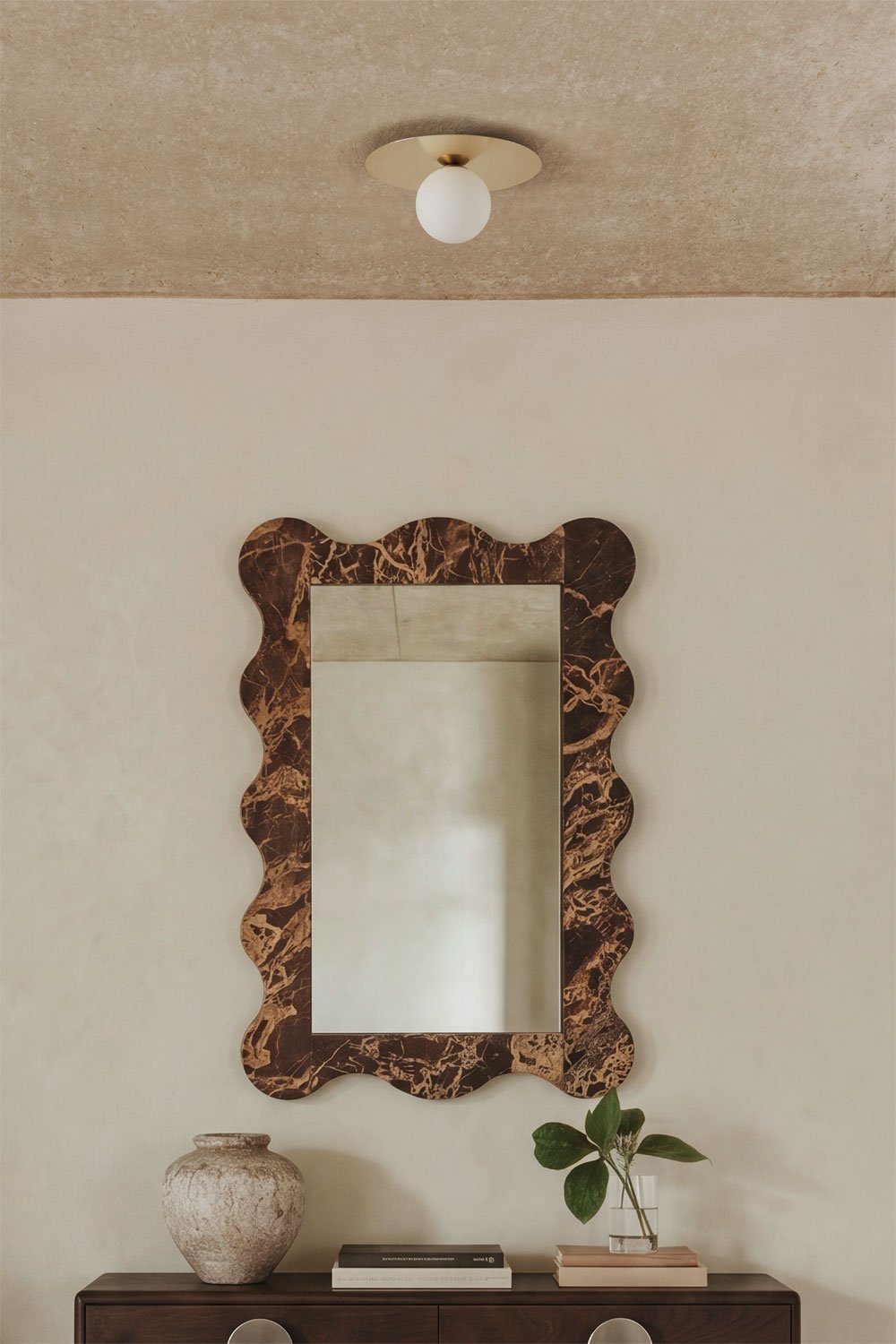 Deckenleuchte aus Eisen und Glas Anine, Galeriebild 1