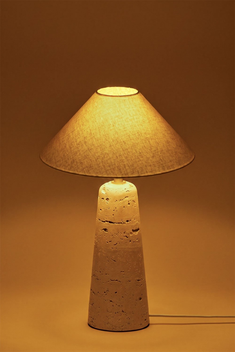 Davise Tischlampe aus Travertin, Galeriebild 4