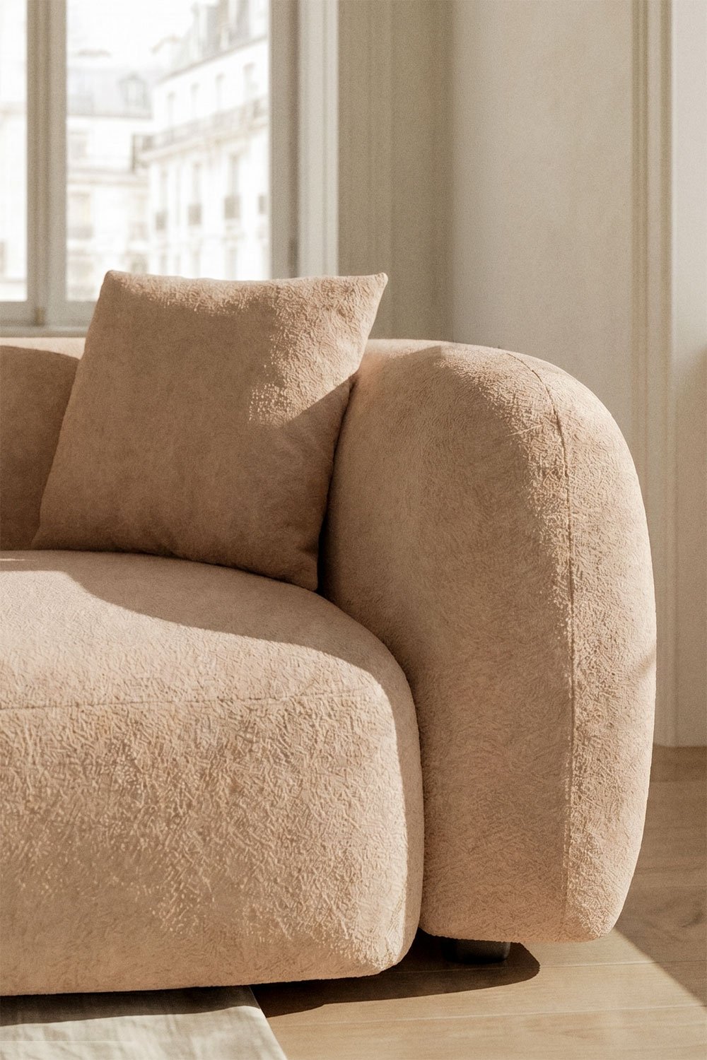 Rechtes Eckmodul für 2-Sitzer-Modulsofa aus Coco-Chenille, Galeriebild 2