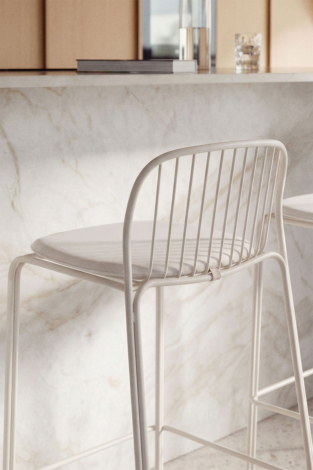 Hoher Hocker aus Stahl Anerina, Galeriebild 2