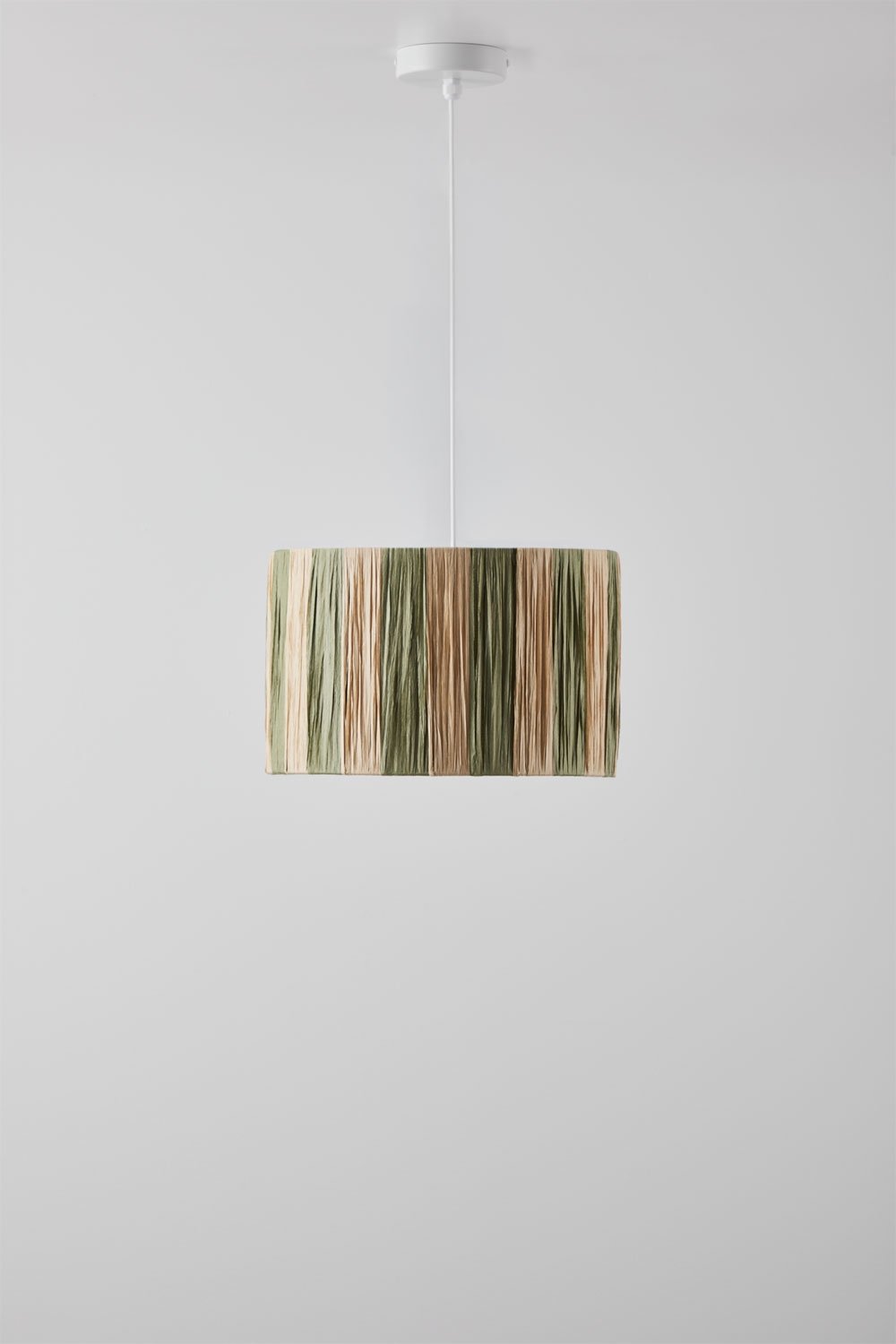 Deckenleuchte Ø30 cm aus geflochtenem Marsali-Papier, Galeriebild 3