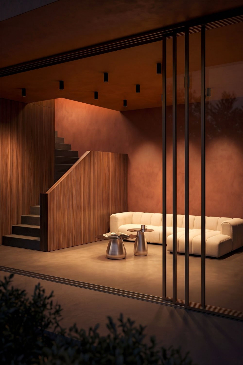 LED-Deckenaufbauleuchte rund Ø7,2 cm aus Aluminium Luisiana, imagen de galeria 1