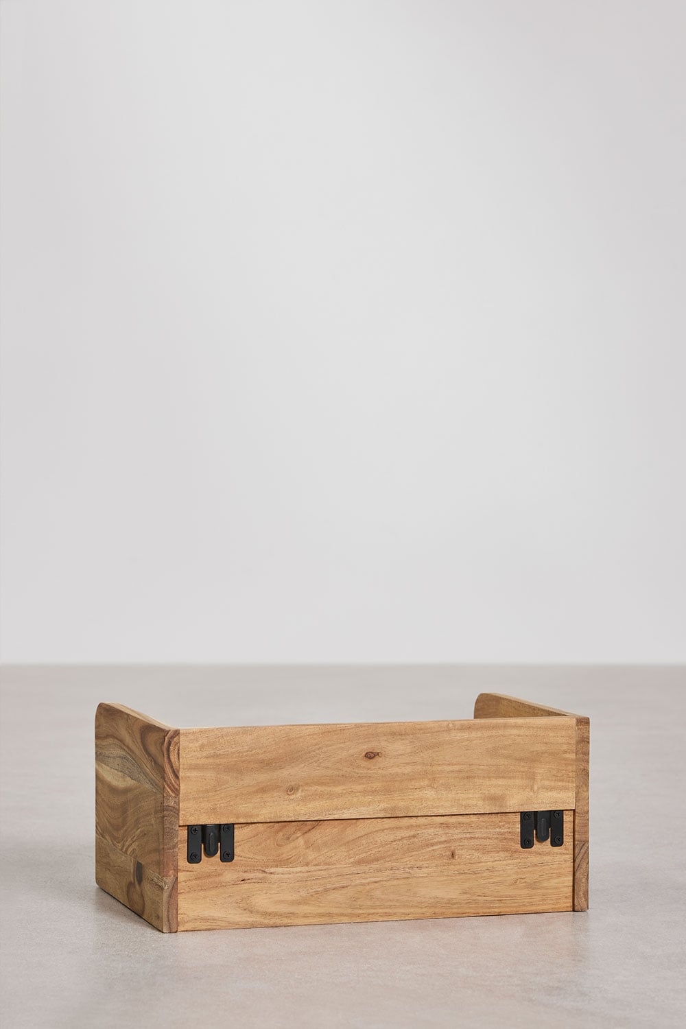 Pack mit 2 schwebenden Nachttischen 45x30 cm aus Akazienholz Narbona, Galeriebild 7