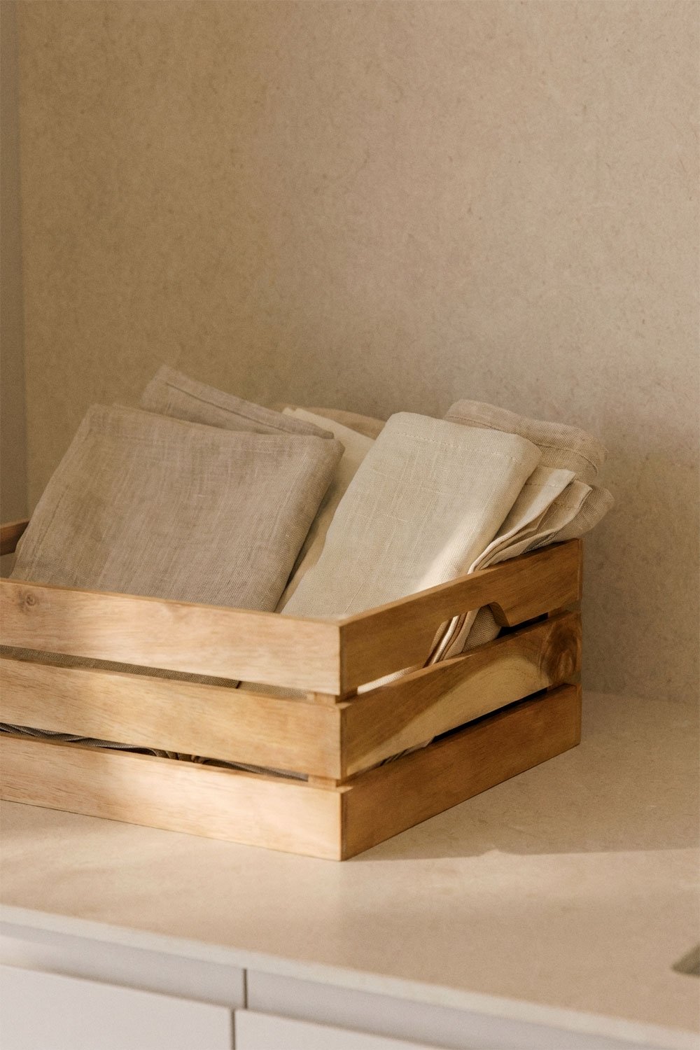 Patxi Aufbewahrungsbox aus Kautschukholz, Galeriebild 2