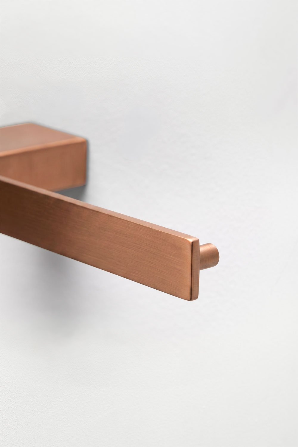 Toilettenpapierhalter aus Edelstahl in Roségold gebürstet Olvam, Galeriebild 6