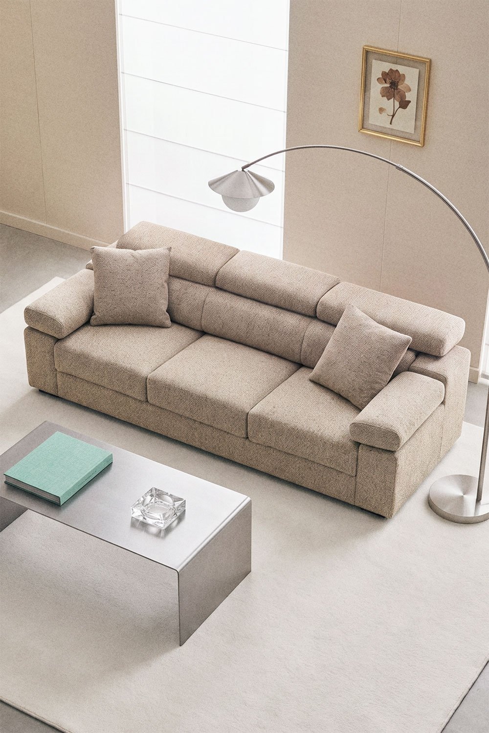3-Sitzer-Sofa Aramis bezogen, Galeriebild 2