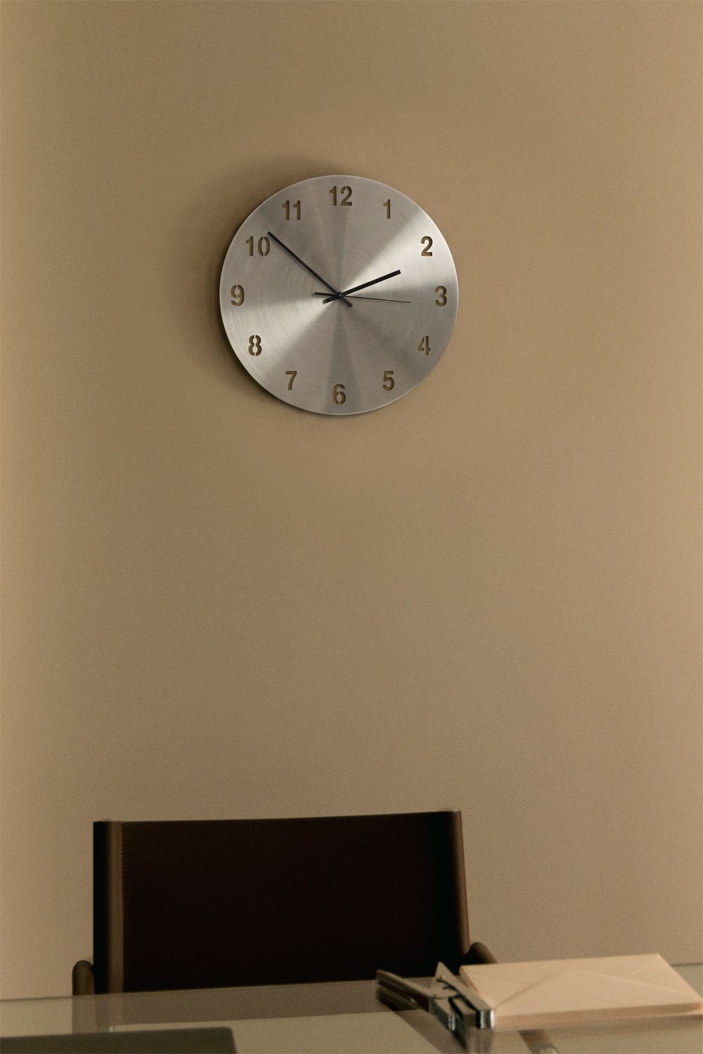 Wanduhr Ø40 cm aus Edelstahl Kimberly, Galeriebild 1