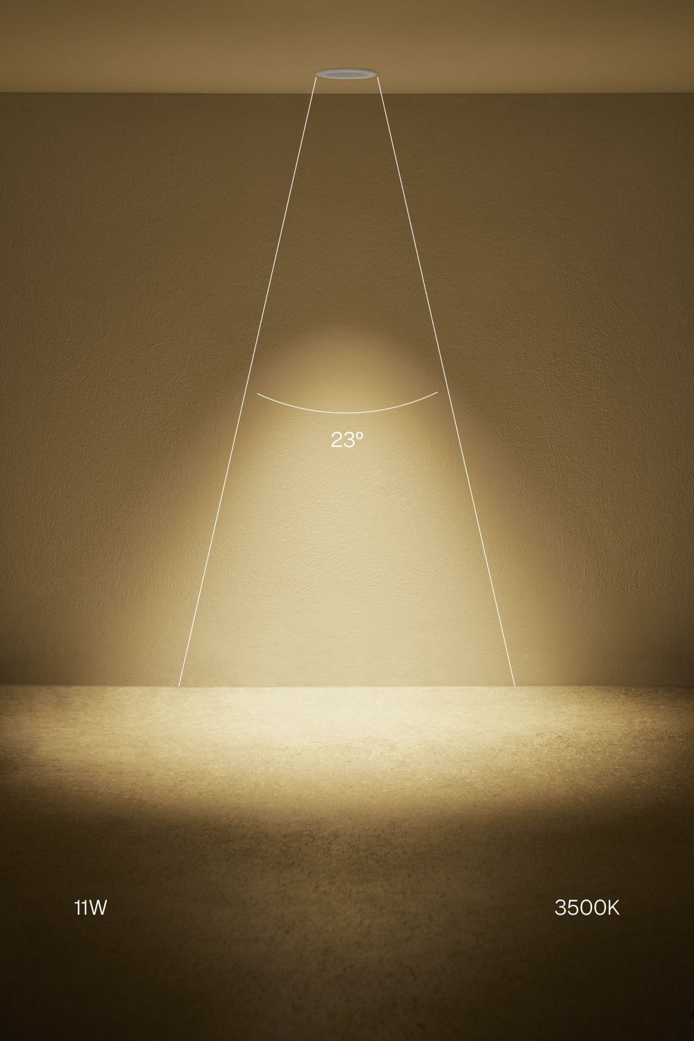 Pack mit 4 rahmenlosen, runden, eingelassenen LED-Downlights Ø6,8 cm aus Aluminium Orelva, imagen de galeria 2