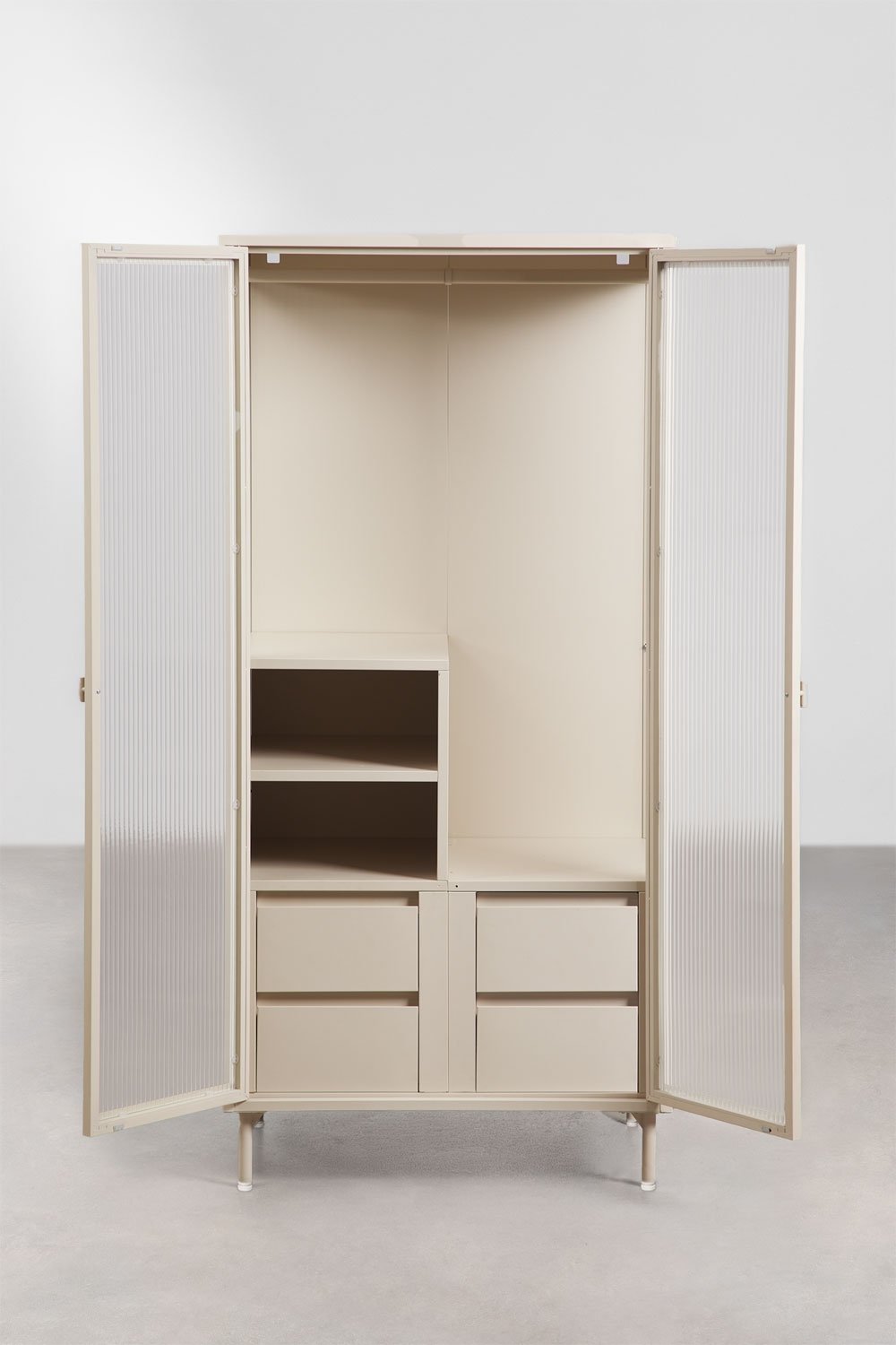 Schrank 85x180 cm aus Stahl und Glas Paoline, Galeriebild 6