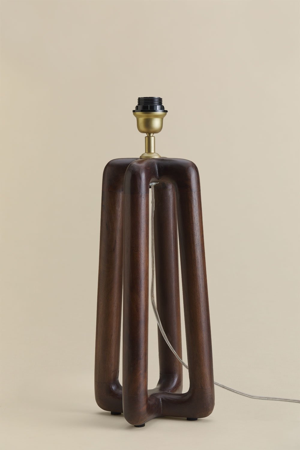 Lampenfuß für Tischlampe 40 cm aus Mangoholz Lureva, Galeriebild 3