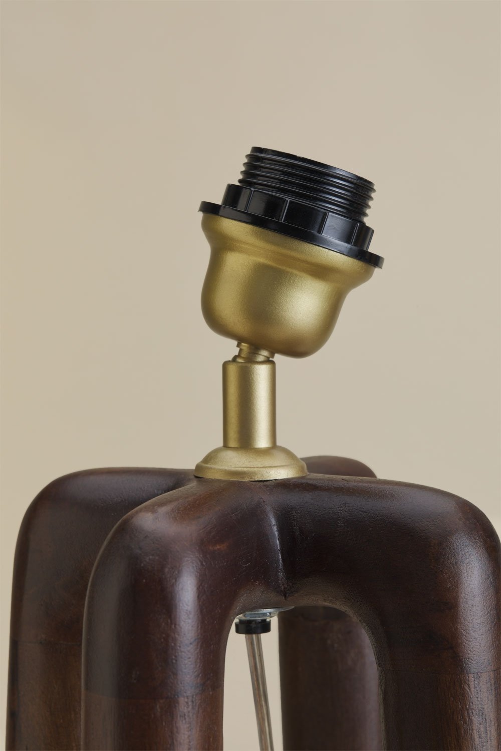 Lampenfuß für Tischlampe 40 cm aus Mangoholz Lureva, Galeriebild 4