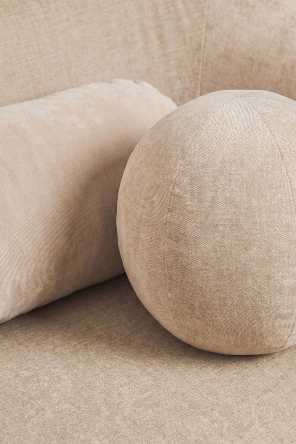 3-Sitzer-Sofa aus Chenille und Kautschukholz Zofli, Galeriebild 9