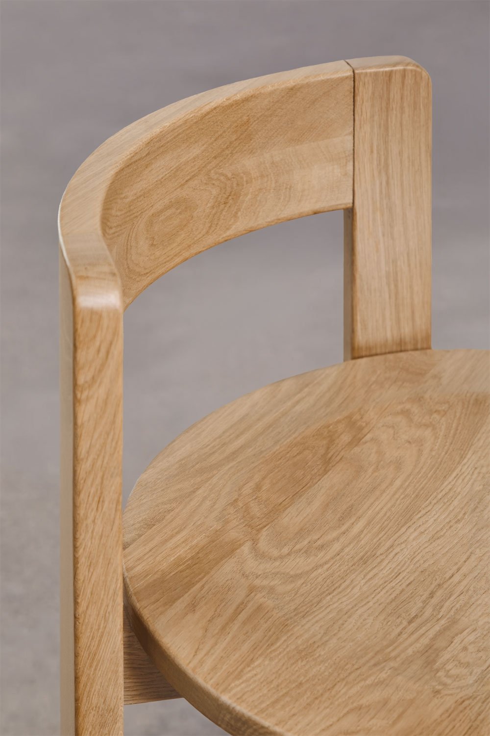 Hoher Hocker aus Eichenholz Noreli, Galeriebild 6