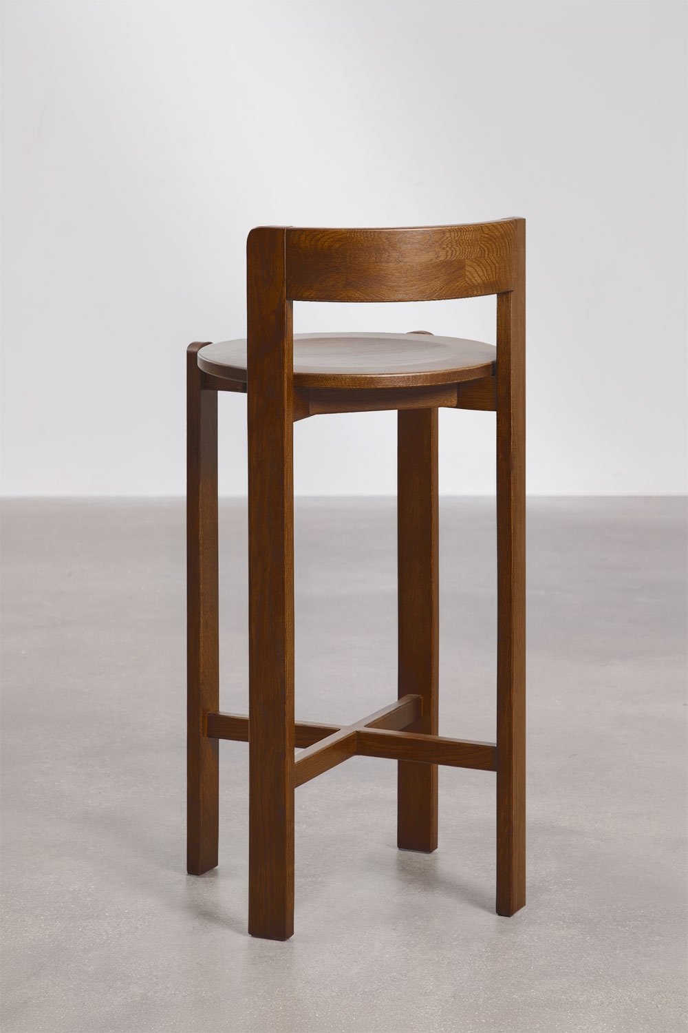 Hoher Hocker aus Eichenholz Noreli, Galeriebild 5