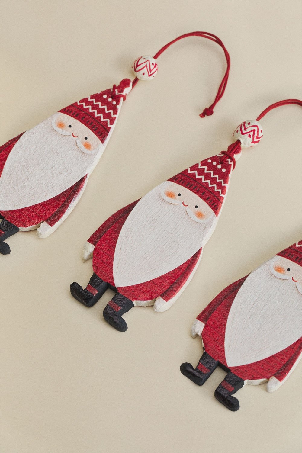 Pack mit 3 Weihnachtsdekorationen aus Pappmaché Vaucat, Galeriebild 4