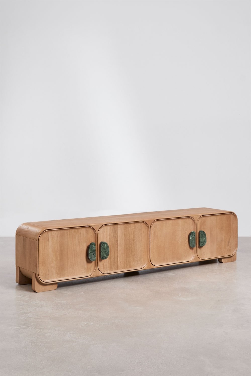 TV-Möbel aus Mangoholz und Naturstein Kivalina, Galeriebild 3