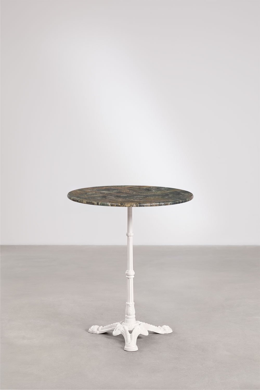 Runder Bartisch Ø60cm aus natürlichem Azteca-Stein, Galeriebild 2