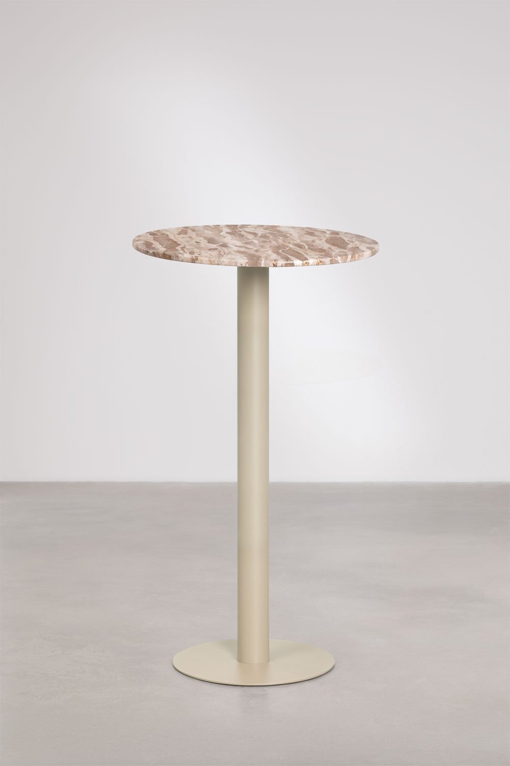 Runder Bartisch Ø60 cm aus Naturstein Xiren, Galeriebild 1
