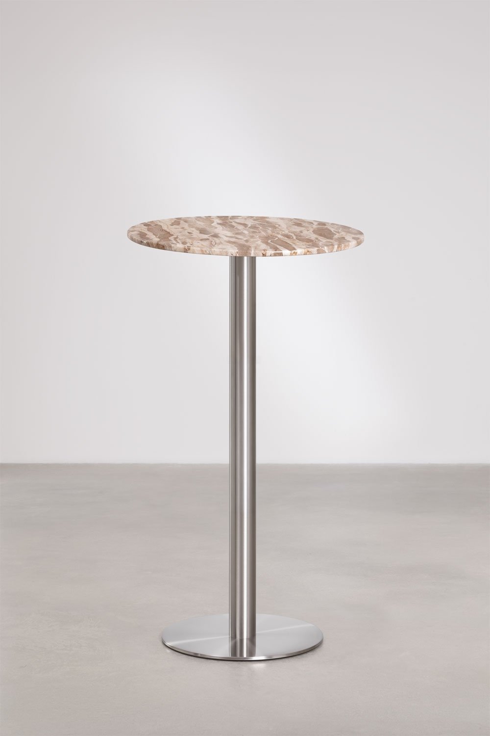 Runder Bartisch Ø60 cm aus Naturstein Xiren, Galeriebild 1