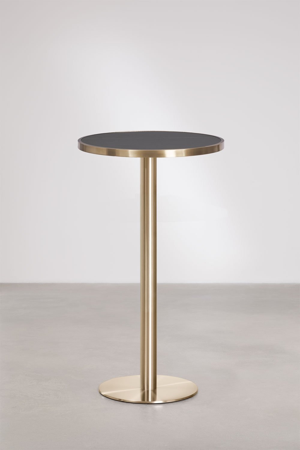 Runder Bartisch Ø60 cm aus Xiren-Steinzeug, Galeriebild 3