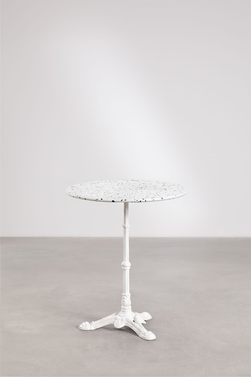 Runder Bartisch Ø60 cm aus Azteka-Terrazzo, Galeriebild 1