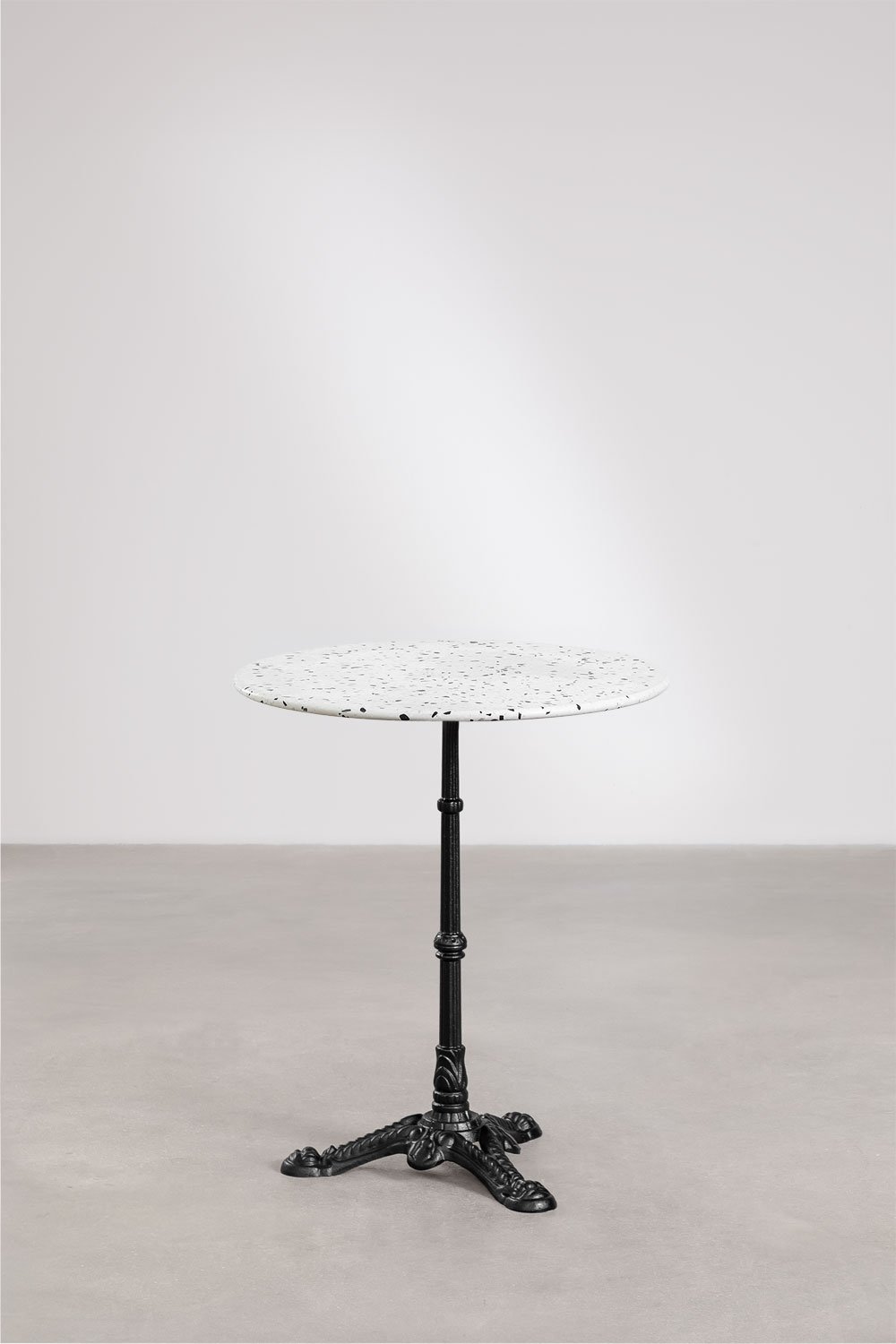 Runder Bartisch Ø60 cm aus Azteka-Terrazzo, Galeriebild 3