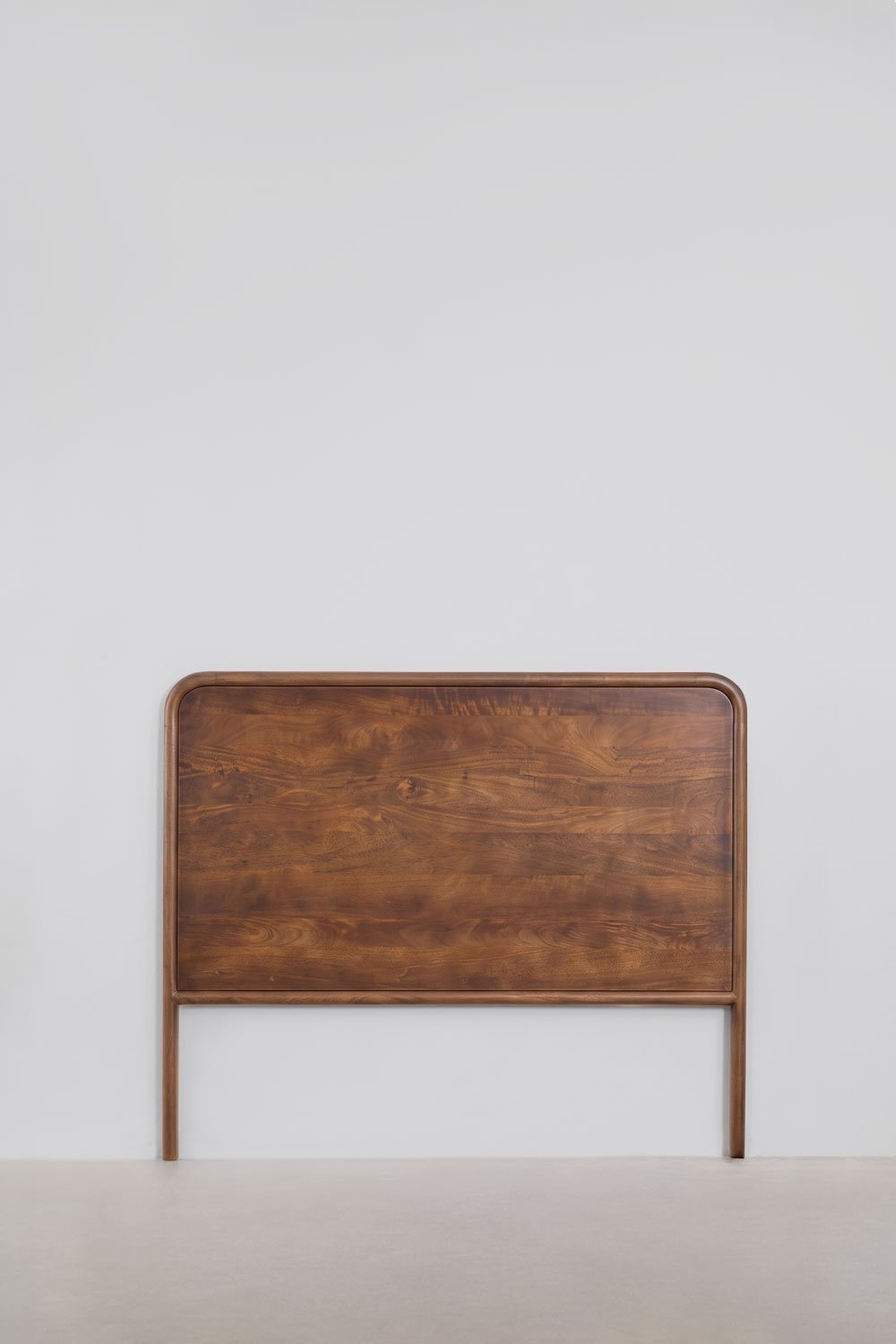 Bettkopfteil für 150 cm Bett aus dunklem Mangoholz Maupaul, Galeriebild 1