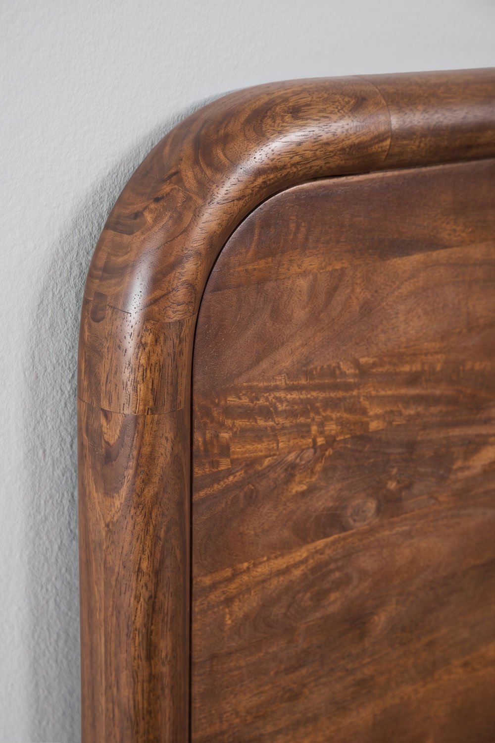 Bettkopfteil für 150 cm Bett aus dunklem Mangoholz Maupaul, Galeriebild 3