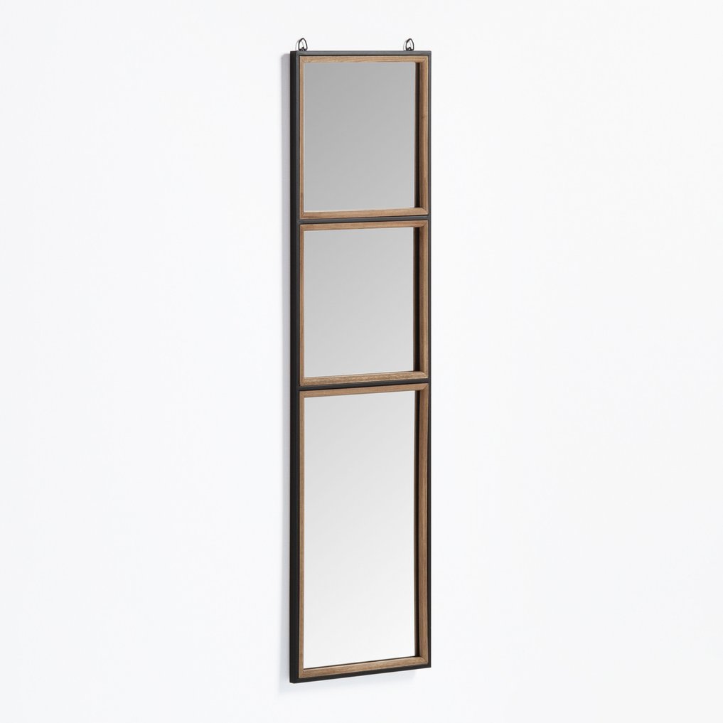 Rechteckiger Wandspiegel aus Holz und Metall (130,5x35 cm) Iogus, Galeriebild 1