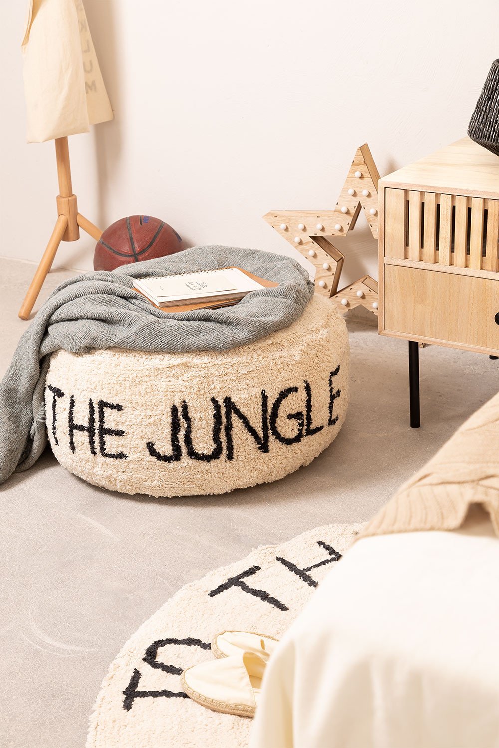 Sitzkissen aus Baumwolle Jungle Kids , Galeriebild 1