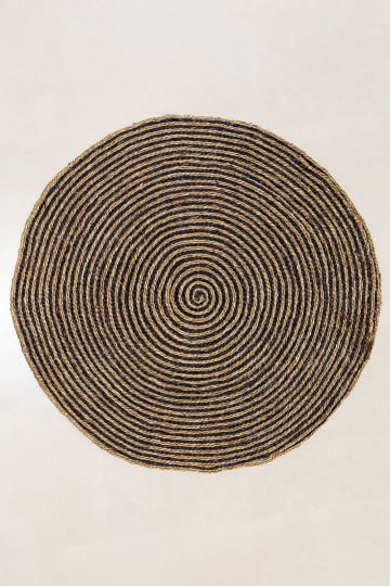 Runder Teppich Naturjute (Ø150 cm) Font
