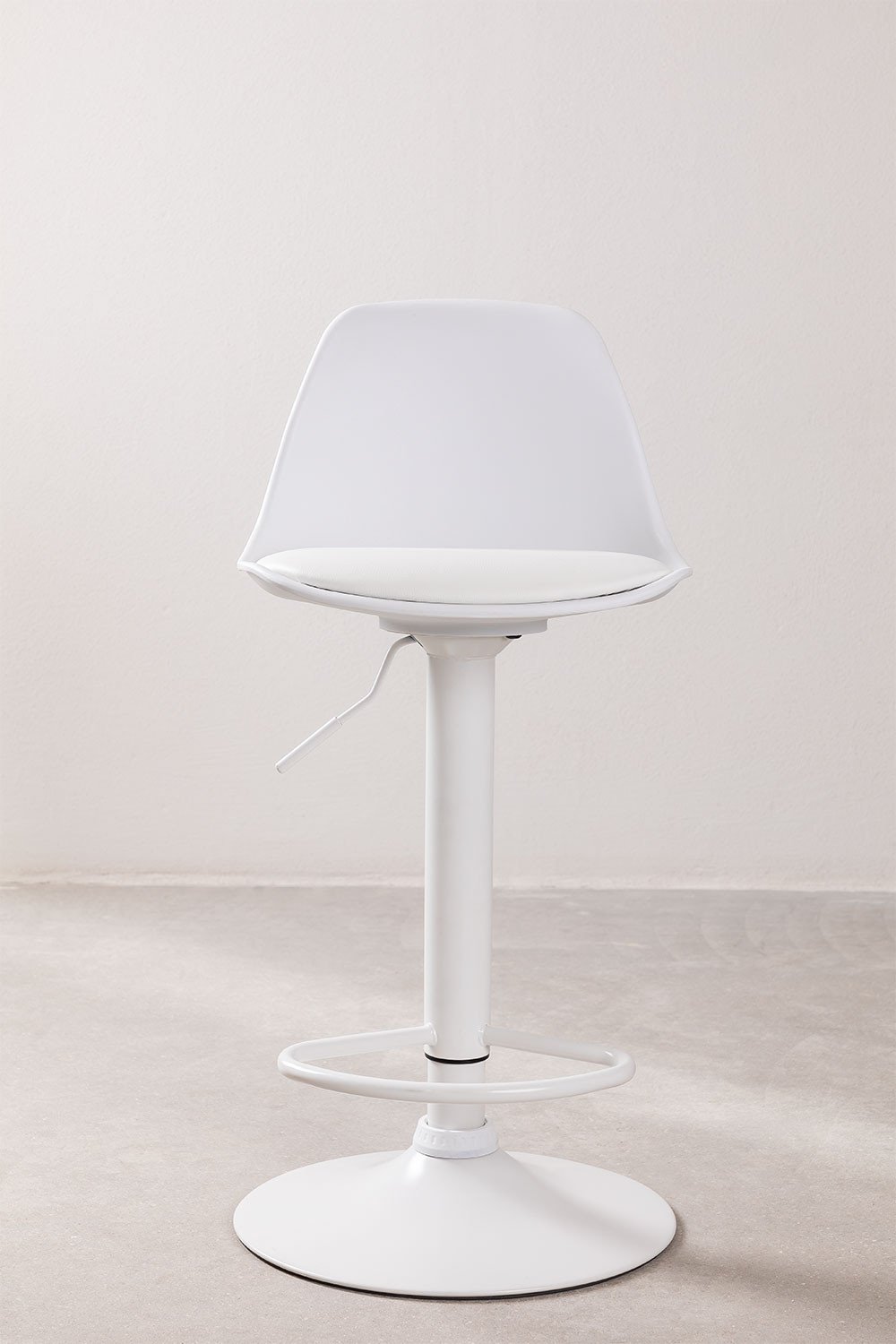 Höhenverstellbarer Barhocker weiß Nordic, Galeriebild 4