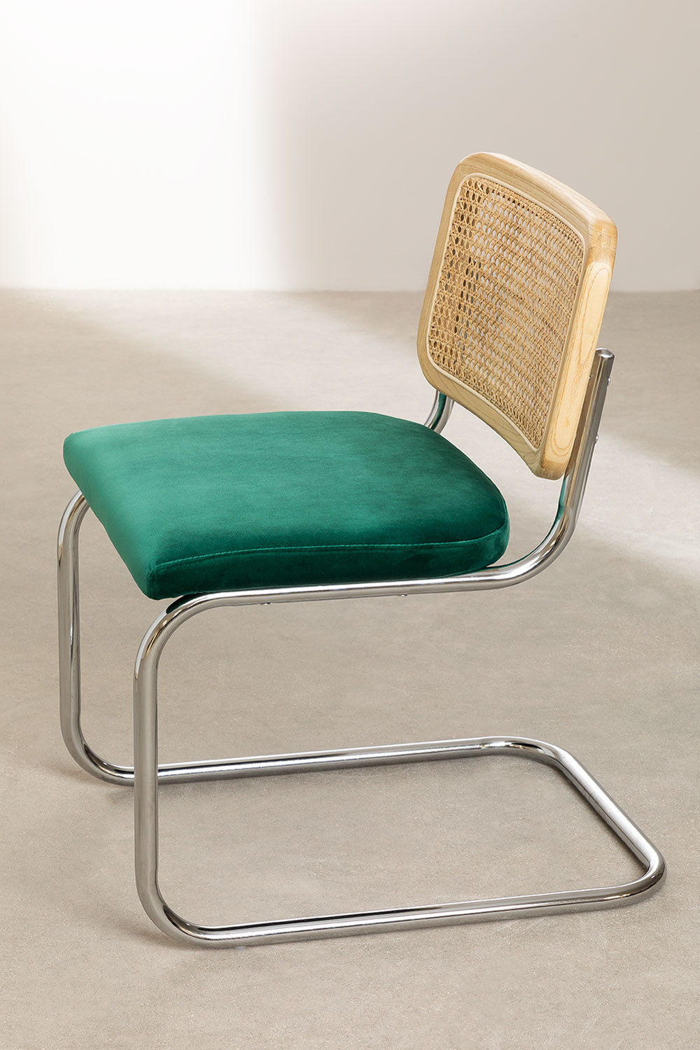 Silla de Comedor en Terciopelo Tento Vintage - SKLUM