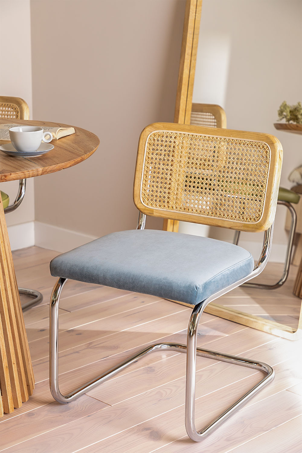 Silla de Comedor en Terciopelo Tento Vintage - SKLUM