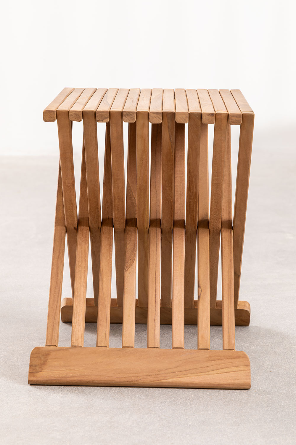 Mesa Auxiliar de Jardín Plegable en Madera de Teca Judit - SKLUM