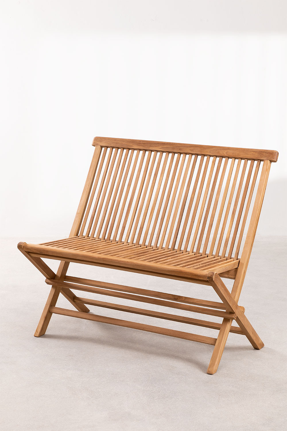 Banco de Jardín en Madera de Teca Pira - SKLUM