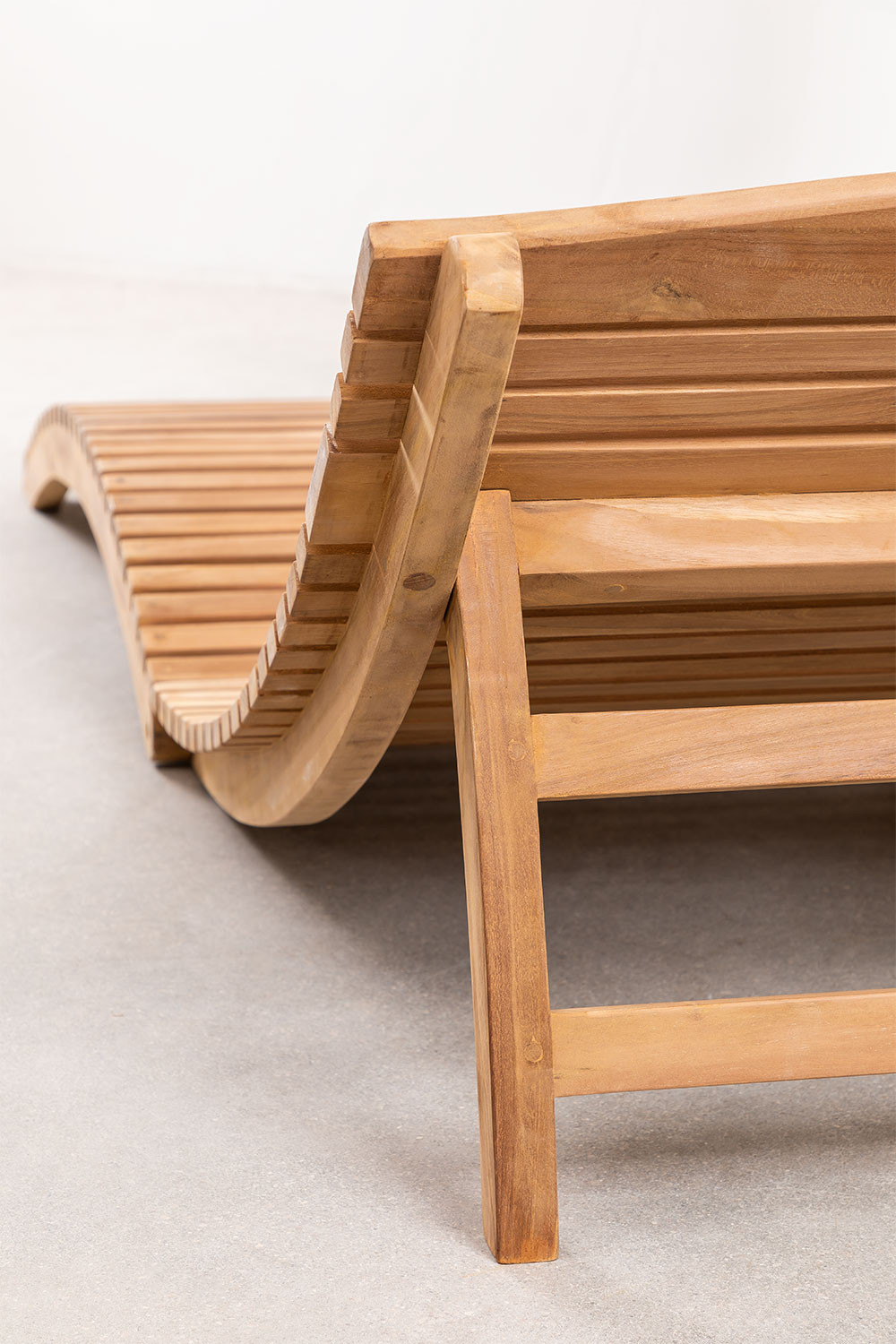 Tumbona Plegable en Madera de Teca Kedas - SKLUM