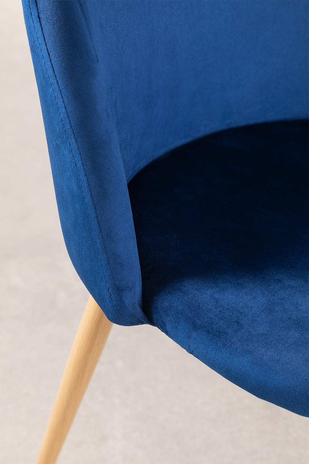 PACK 4 Sillas de Comedor en Terciopelo Kana - SKLUM