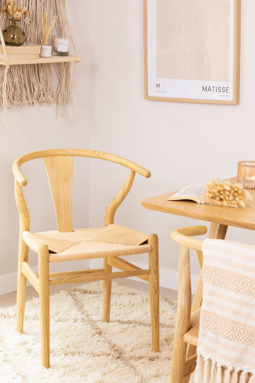 Silla con Reposabrazos en Madera Lali - SKLUM