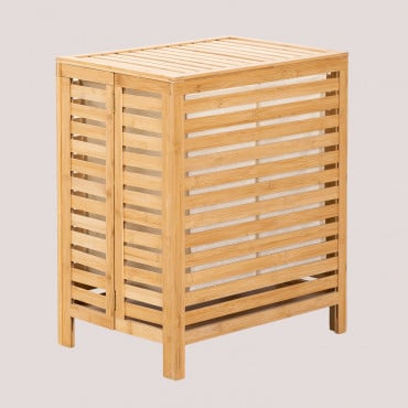 Cesto Para Ropa En Bambú Lionel Bambú - Sklum