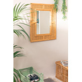 Espejo de Pared Rectangular en Ratán (75x61 cm) Masit  , imagen miniatura 1