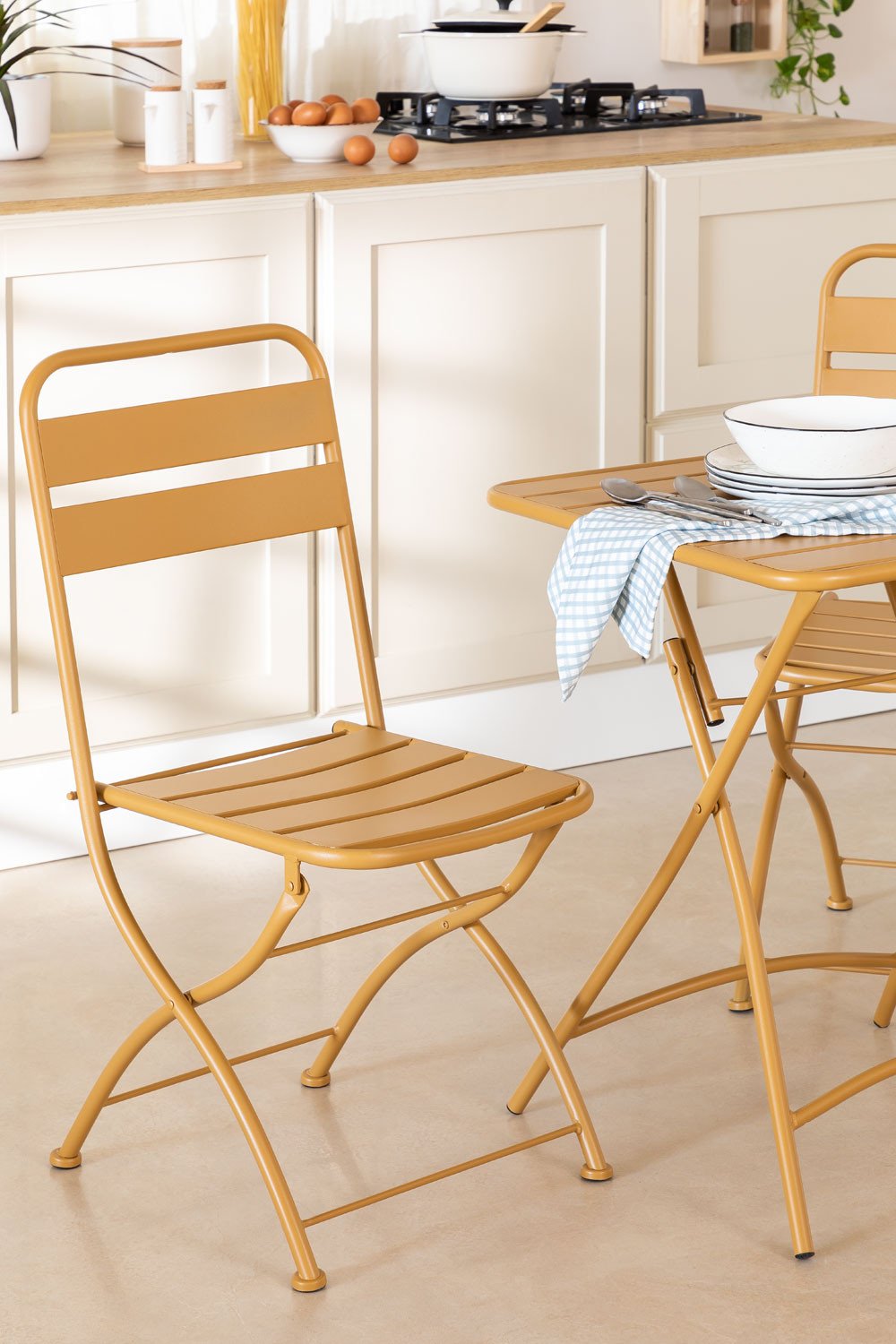 Sillas plegables de madera, sillas plegables para interiores, sillas  apilables de cuero de madera, sillas de comedor para cocina y comedor,  asiento
